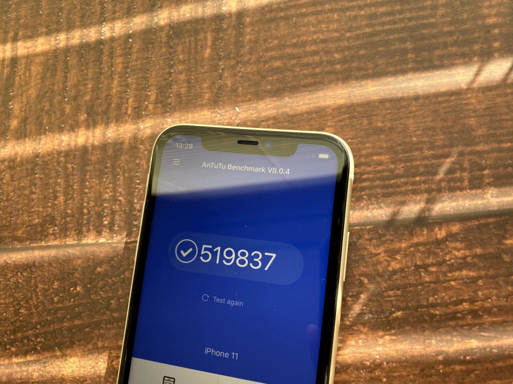 Antutu Ver8 score for iPhone 11